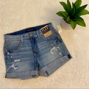 Aeropostale high waisted denim stretch shorts 6